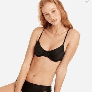 MADEWELL Black underwire bikini top size XS